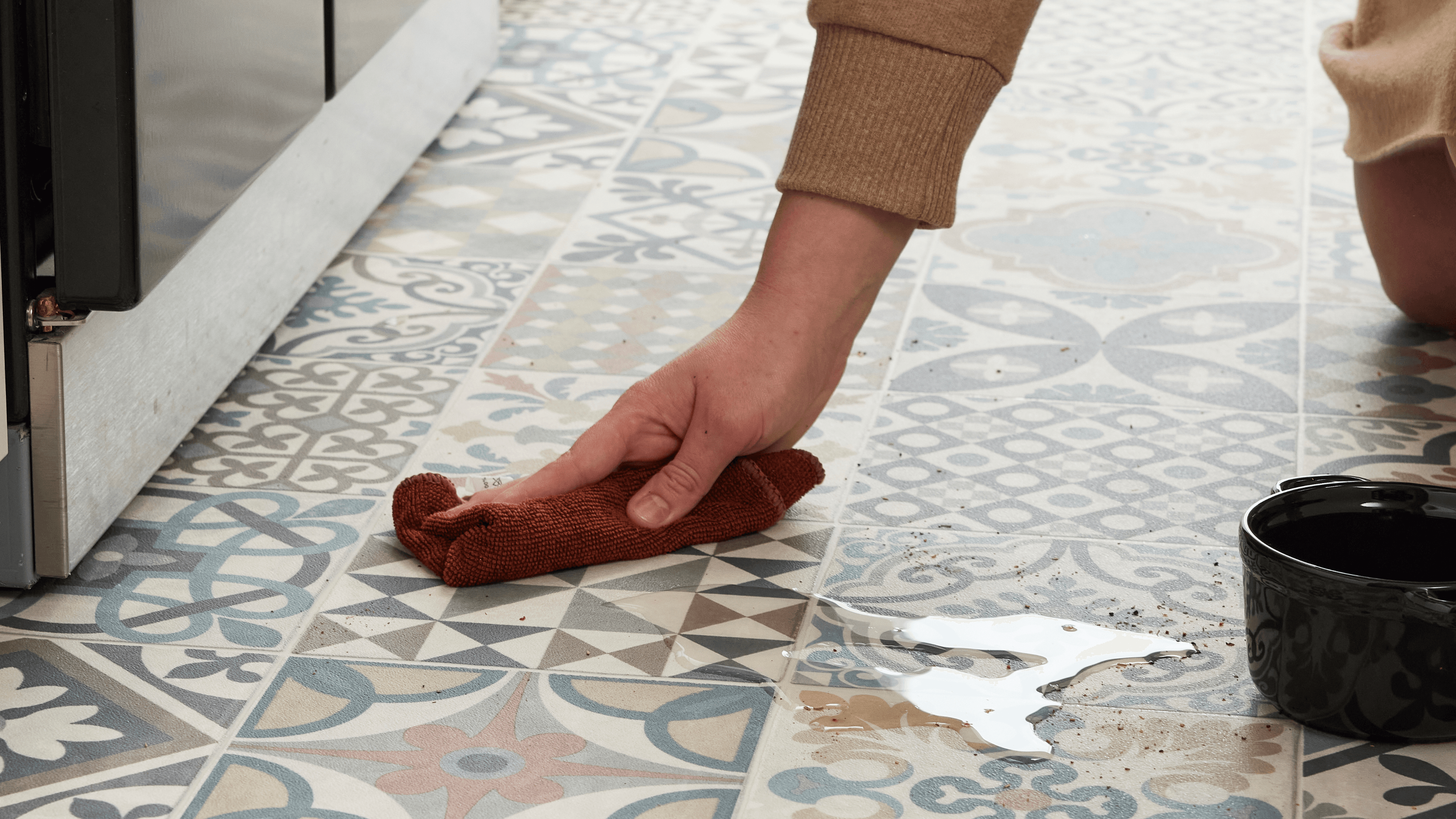 Vinyl floor maintenance